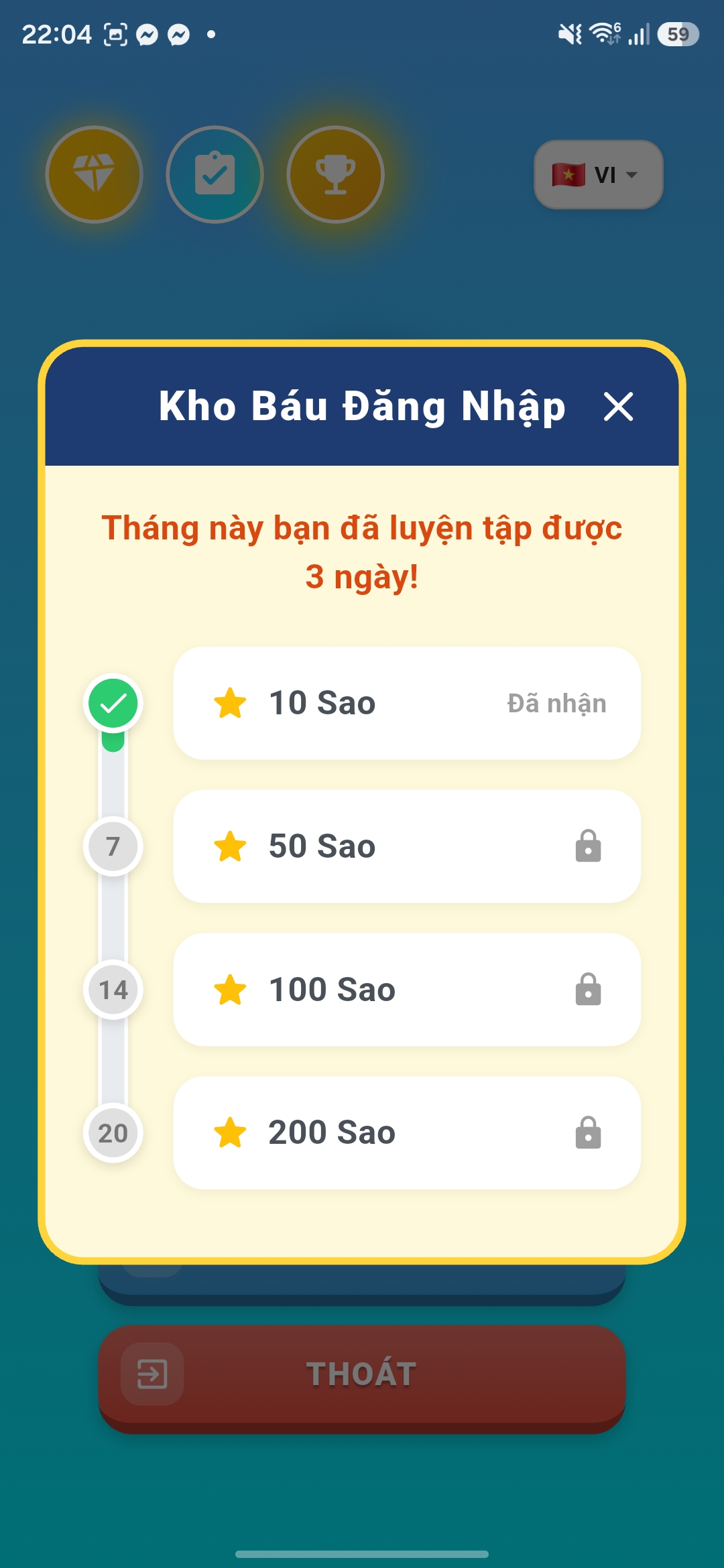 Quà đăng nhập